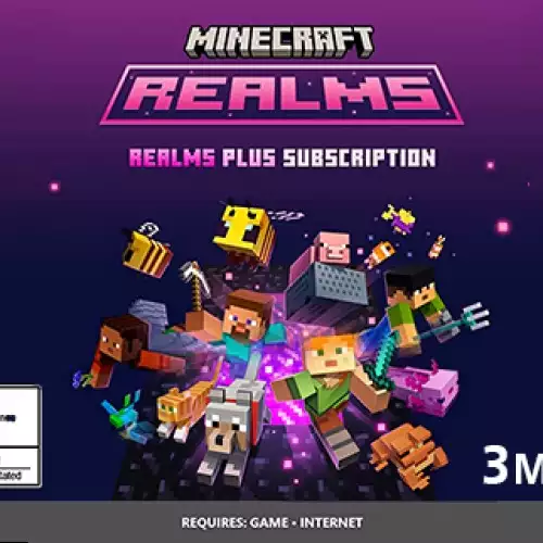 Minecraft Realms plus 3M - BedRock XBOX & PC