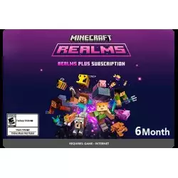 Minecraft Realms plus 6M - BedRock XBOX & PC
