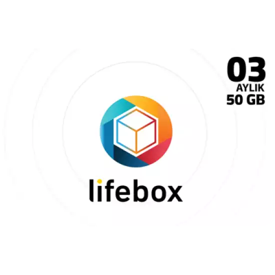 Lifebox 3 Aylık - 50 GB