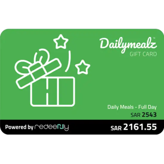 Daily Mealz - 2543 SAR (Full Day) Daily Mealz - 2543 SAR (Full Day)