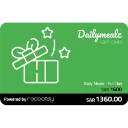 Daily Mealz - 1600 SAR (Full Day)