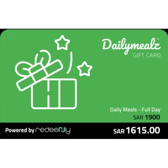 Daily Mealz -1900 SAR (Full Day) Daily Mealz -1900 SAR (Full Day)