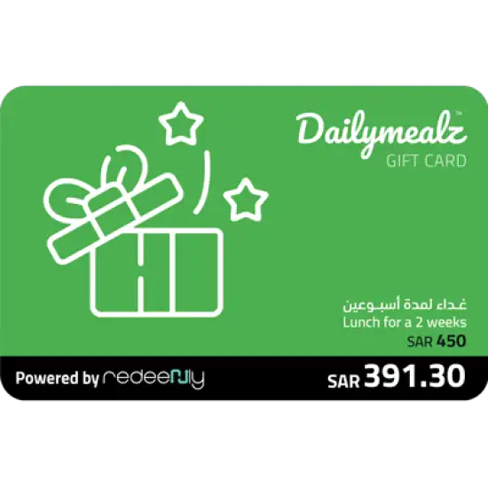 Daily Mealz - Lunch for 2 weeks 450 SAR Daily Mealz - Lunch for 2 weeks 450 SAR