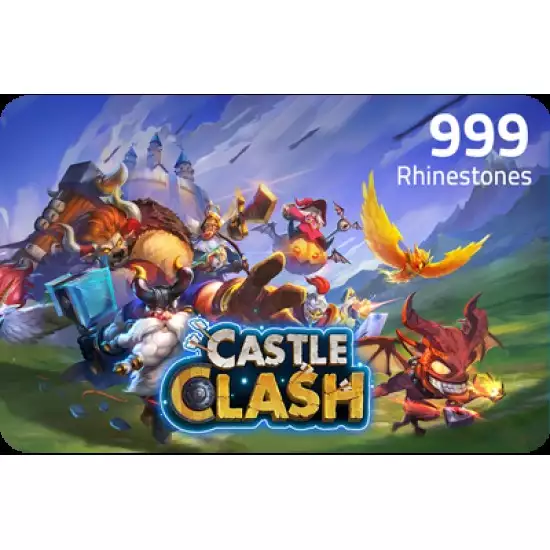 Castle Clash Gift Card Rhinestones 999