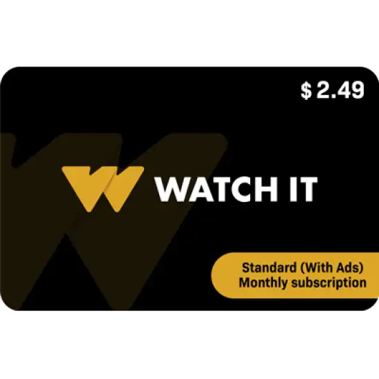 Watch it - Standard (With Ads) Monthly subscription Watch it - Standard (With Ads) Monthly subscription