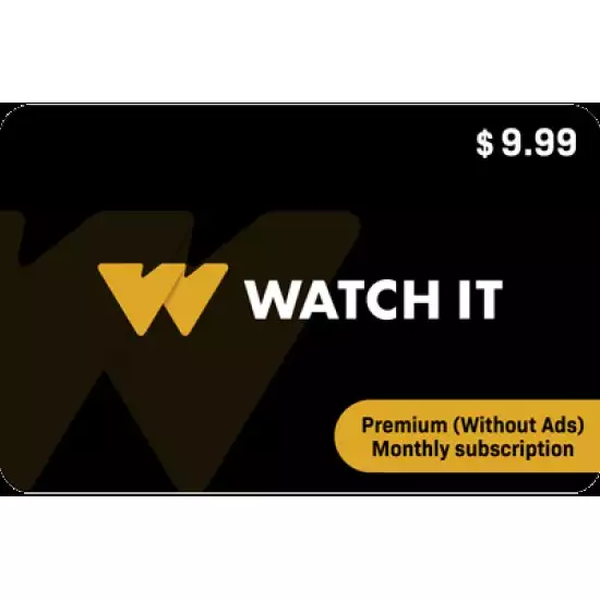 Watch it Premium (Without Ads) Subscription Monthly