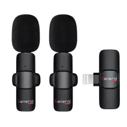 General K10 K2 Lavalier Microphone, Wireless Mini Microphone for iOS, Microphone Plug & Play for Live Streaming