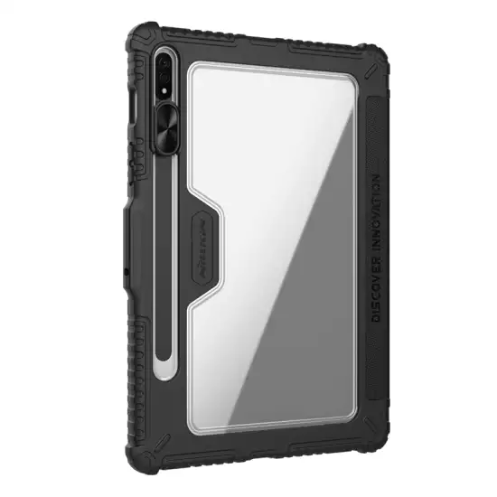 Nillkin Case for Samsung Galaxy Tab S8 / S8 5G 11.0″ Inch Bumper Pro Leather Camera Slider Camshield Protect Stand Smart Wake & Sleep Pencil Holder Black Nillkin Case for Samsung Galaxy Tab S8 / S8 5G 11.0″ Inch Bumper Pro Leather Camera Slider Camshield Protect Stand Smart Wake & Sleep Pencil Holder Black