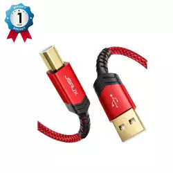 JSAUX Printer Cable, 2M USB Printer Cable USB 2.0 Type A Male to B Male Scanner Cord USB B Cable High Speed for HP, Canon, Epson, Dell, Brother, Lexmark, Xerox, Samsung etc and Piano, DAC (CC027) JSAUX Printer Cable, 2M USB Printer Cable USB 2.0 Type A Male to B Male Scanner Cord USB B Cable High Speed for HP, Canon, Epson, Dell, Brother, Lexmark, Xerox, Samsung etc and Piano, DAC (CC027)