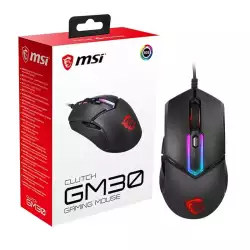 MSI Clutch GM30 6200 DPI Adjustable Omron Switch Symmetrical Design Wired RGB Gaming Mouse