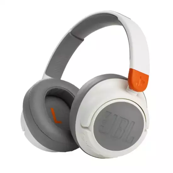 JBL JR460NC Wireless Over-Ear Noise Cancelling Kids Headphones - White JBL JR460NC Wireless Over-Ear Noise Cancelling Kids Headphones - White