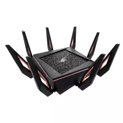 ASUS ROG Rapture WiFi 6 Wireless Gaming Router (GT-AX11000) - Tri-Band 10 Gigabit, 1.8GHz Quad-Core CPU, WTFast, 2.5G Port, AiMesh Compatible, Included Lifetime Internet Security, AURA RGB