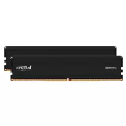 Crucial Pro 32GB Kit (2x16GB) DDR5-5600 UDIMM Desktop Memory - Black (CP2K16G56C46U5)