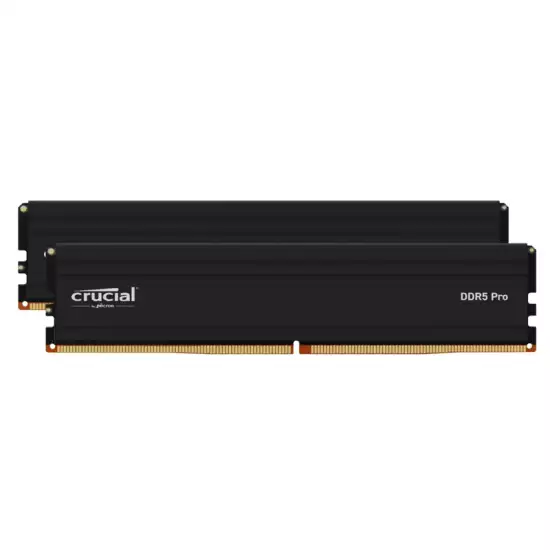 Crucial Pro 32GB Kit (2x16GB) DDR5-5600 UDIMM Desktop Memory - Black (CP2K16G56C46U5) Crucial Pro 32GB Kit (2x16GB) DDR5-5600 UDIMM Desktop Memory - Black (CP2K16G56C46U5)