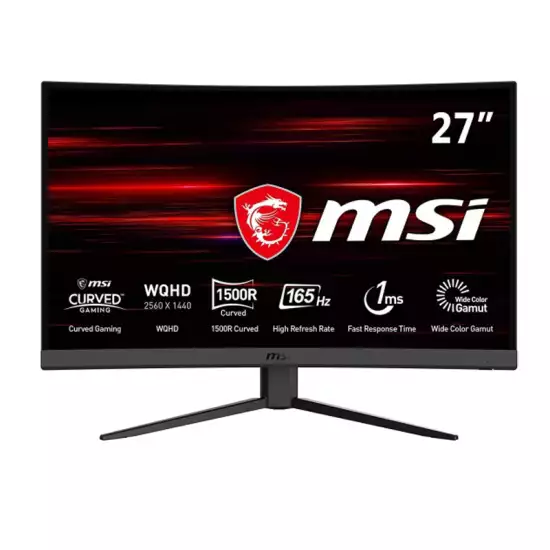 MSI OPTIX G27CQ4 27IN CURVED 165HZ WQHD 1MS FREESYNC GAMING MONITOR MSI OPTIX G27CQ4 27IN CURVED 165HZ WQHD 1MS FREESYNC GAMING MONITOR