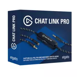 Elgato Chat Link Pro – Audio Adapter, for PS5, PS4, Nintendo Switch, Capture Voice Chat, Gameplay Sound, Extra Long Cable Elgato Chat Link Pro – Audio Adapter, for PS5, PS4, Nintendo Switch, Capture Voice Chat, Gameplay Sound, Extra Long Cable