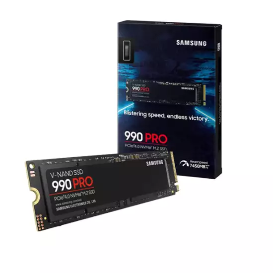 SAMSUNG 990 PRO SSD 2TB PCIe 4.0 M.2 Internal Solid State Drive, Fastest Speed for Gaming, Heat Control, Direct Storage and Memory Expansion for Video Editing, Heavy Graphics, MZ-V9P2T0B/AM SAMSUNG 990 PRO SSD 2TB PCIe 4.0 M.2 Internal Solid State Drive, Fastest Speed for Gaming, Heat Control, Direct Storage and Memory Expansion for Video Editing, Heavy Graphics, MZ-V9P2T0B/AM