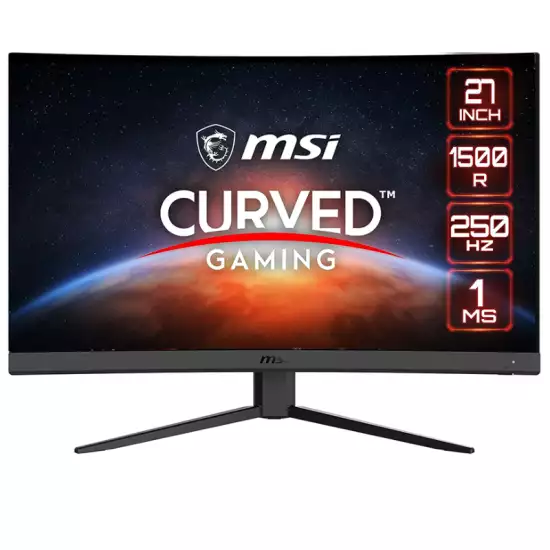 MSI G27C4X 27″ Curved Gaming Monitor, 1920 x 1080 (FHD), 1ms, 250Hz, FreeSync MSI G27C4X 27″ Curved Gaming Monitor, 1920 x 1080 (FHD), 1ms, 250Hz, FreeSync