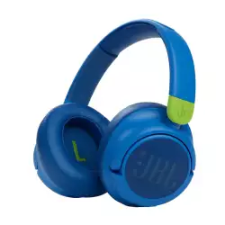 JBL JR460NC Wireless Over-Ear Noise Cancelling Kids Headphones, Built-In Mic, 20 Hour Battery, Designed for Kids, Detachable Audio Cable - Blue, JBLJR460NCBLU JBL JR460NC Wireless Over-Ear Noise Cancelling Kids Headphones, Built-In Mic, 20 Hour Battery, Designed for Kids, Detachable Audio Cable - Blue, JBLJR460NCBLU