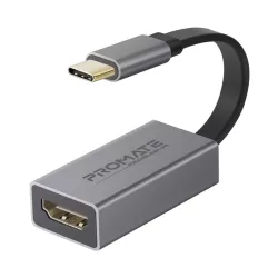 Promate Type-C to HDMI Adapter, Premium High Definition 4K 30Hz Video Converter USB-C to HDMI with Audio Output for USB Type-C Enabled Devices, iPad Pro, MacBook, MediaLink-H1 Grey Promate Type-C to HDMI Adapter, Premium High Definition 4K 30Hz Video Converter USB-C to HDMI with Audio Output for USB Type-C Enabled Devices, iPad Pro, MacBook, MediaLink-H1 Grey