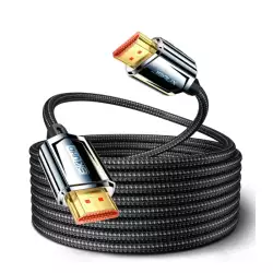 JSAUX 1pack 8K@60Hz HDMI to HDMI Zinc Alloy Cable 5 meter cv0046 BLACK JSAUX 1pack 8K@60Hz HDMI to HDMI Zinc Alloy Cable 5 meter cv0046 BLACK