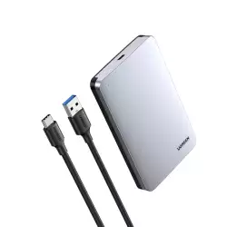 Ugreen 2.5-inch sata external hard drive enclosure usb a to usb type c cable CM300 (70498) Ugreen 2.5-inch sata external hard drive enclosure usb a to usb type c cable CM300 (70498)