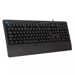 Logitech G213 Prodigy Gaming Keyboard, LIGHTSYNC RGB Backlit Keys, Spill-Resistant, Customizable Keys, Dedicated Multi-Media Keys – Black Logitech G213 Prodigy Gaming Keyboard, LIGHTSYNC RGB Backlit Keys, Spill-Resistant, Customizable Keys, Dedicated Multi-Media Keys – Black