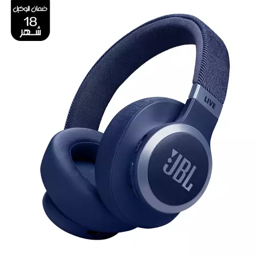 JBL LIVE 670NC Wireless On-Ear Headphones with True Adaptive Noise Cancelling Blue