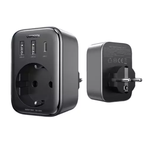 UGREEN 30W 4-in-1 Outlet Extender -Black (90613) Model:CD314
