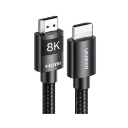 UGREEN HDMI Cable 2M HDMI 8K HDMI 2.1 Ultra HD High-Speed 48Gbps 8K@60Hz HDMI Braided Cord eARC Dynamic HDR Dolby Vision Compatible with MacBook Pro PS5 Switch TV Xbox Roku UHD TV Blu-ray Projector (40180)