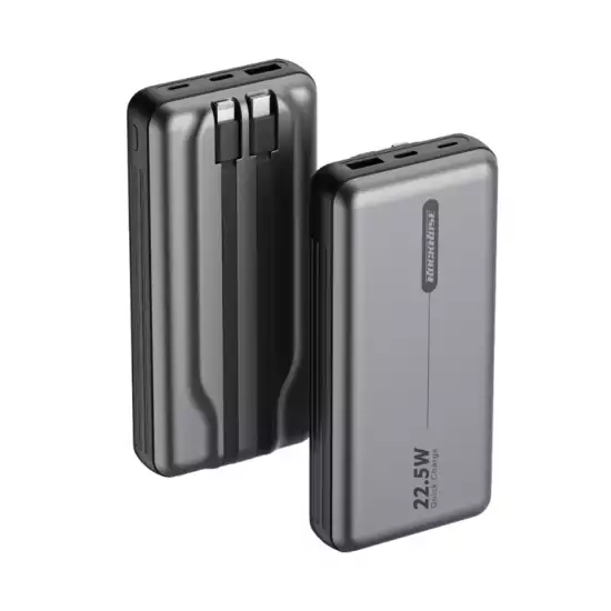 ROCKROSE RRPB35GR POWERADE 10 NEO 10000mAh 22.5W Quick Charge Power Bank -Grey ROCKROSE RRPB35GR POWERADE 10 NEO 10000mAh 22.5W Quick Charge Power Bank -Grey