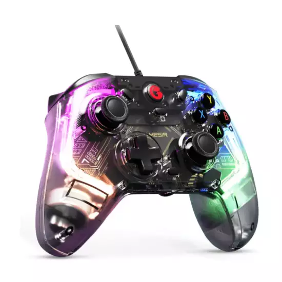 GameSir T4 Kaleid PC Wired Game Controller,Kompatibel mit Windows 10/11,Switch und Android 8.0 oder höheren mit 6-Achsen-Gyro,präzise abgestimmten analogen Hall-Effekt-Triggern und 4 Lichteffekten GameSir T4 Kaleid PC Wired Game Controller,Kompatibel mit Windows 10/11,Switch und Android 8.0 oder höheren mit 6-Achsen-Gyro,präzise abgestimmten analogen Hall-Effekt-Triggern und 4 Lichteffekten
