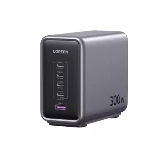 Ugreen Nexode 300W USB C GaN Charger-5 Ports Desktop Charger Model No.CD333 (90903) Ugreen Nexode 300W USB C GaN Charger-5 Ports Desktop Charger Model No.CD333 (90903)