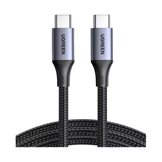 UGREEN 240W USB C to USB C Cable, Fast Charging USB C Cable for iPhone 15 Pro Max, Samsung Galaxy S24/S23, MacBook Pro/Air, iPad Pro/Air/Mini, Dell XPS, 3.3FTModel No.US535 (15311) UGREEN 240W USB C to USB C Cable, Fast Charging USB C Cable for iPhone 15 Pro Max, Samsung Galaxy S24/S23, MacBook Pro/Air, iPad Pro/Air/Mini, Dell XPS, 3.3FTModel No.US535 (15311)
