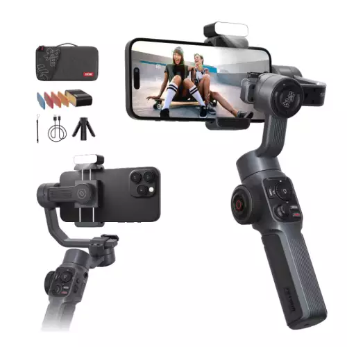 Zhiyun Smooth 5 Combo Gimbal Stabilizer, 3-Axis Handheld Smartphone Gimbal 