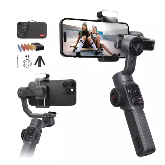 Zhiyun Smooth 5 Combo Gimbal Stabilizer, 3-Axis Handheld Smartphone Gimbal