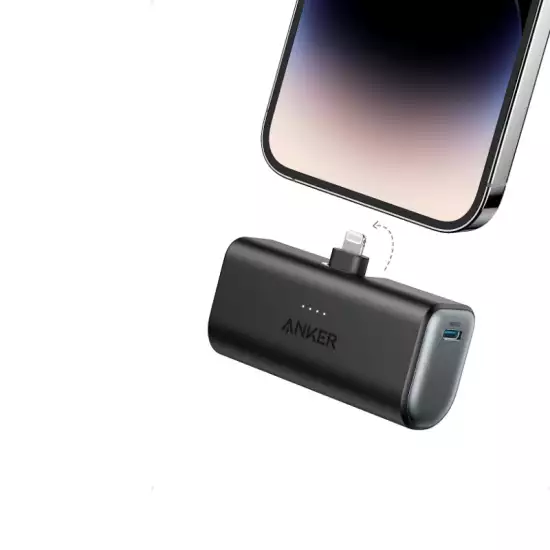 Anker Power Bank, 621 Power Bank with Built-In Lightning Connector, 5,000mAh MFi Certified 12W Portable Charger, Compatible with iPhone 14/14 Pro / 14 Plus / 14 Pro Max, iPhone 13 and 12 Series (Model No.A1645H11) - (Open Sealed) Anker Power Bank, 621 Power Bank with Built-In Lightning Connector, 5,000mAh MFi Certified 12W Portable Charger, Compatible with iPhone 14/14 Pro / 14 Plus / 14 Pro Max, iPhone 13 and 12 Series (Model No.A1645H11) - (Open Sealed)