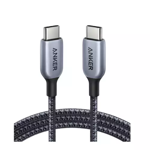 Anker 765 USB C to USB C Cable (140W 6ft Nylon), USB 2.0 Fast Charging USB C Cable for iPhone 15/15Pro/15Plus/ 15ProMax, MacBook Pro 2021, iPad Pro