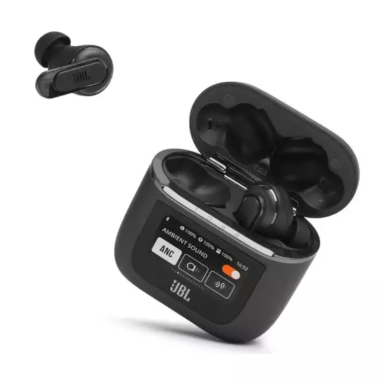JBL Tour Pro 2 True Wireless Noise Cancelling Earbuds, Smart Case, Smart Ambient, 6-Mic Technology, Immersive Legendary Sound, Sound Amplification, Bluetooth 5.3, LE Audio - Black, JBLTOURPRO2BLK JBL Tour Pro 2 True Wireless Noise Cancelling Earbuds, Smart Case, Smart Ambient, 6-Mic Technology, Immersive Legendary Sound, Sound Amplification, Bluetooth 5.3, LE Audio - Black, JBLTOURPRO2BLK