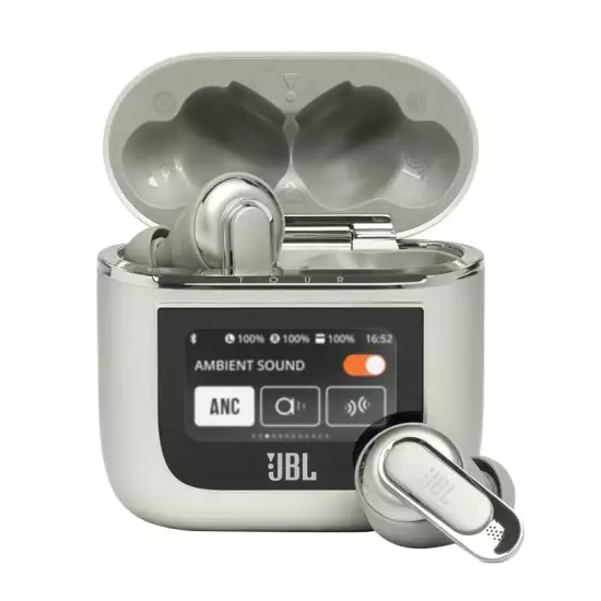 JBL Tour Pro 2 True Wireless Noise Cancelling Earbuds, Smart Case, Smart Ambient, 6-Mic Technology, Immersive Legendary Sound, Sound Amplification, Bluetooth 5.3, LE Audio - Champagne, JBLTOURPRO2CPG JBL Tour Pro 2 True Wireless Noise Cancelling Earbuds, Smart Case, Smart Ambient, 6-Mic Technology, Immersive Legendary Sound, Sound Amplification, Bluetooth 5.3, LE Audio - Champagne, JBLTOURPRO2CPG