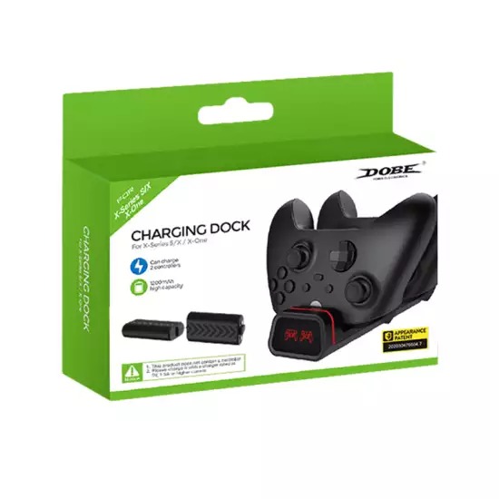 Dobe Dual Controller Charging Dock & Battery Pack - Black (Xbox Series) - (Used)