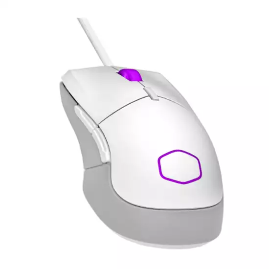 Cooler Master MM310 Wire Gaming Mouse White, Adjustable 12,000 DPI, Palm|Claw Grip, PixArt Optical Sensor, Ultraweave Cable, PTFE Feet, RGB Lighting (MM-310-WWOL1) Cooler Master MM310 Wire Gaming Mouse White, Adjustable 12,000 DPI, Palm|Claw Grip, PixArt Optical Sensor, Ultraweave Cable, PTFE Feet, RGB Lighting (MM-310-WWOL1)