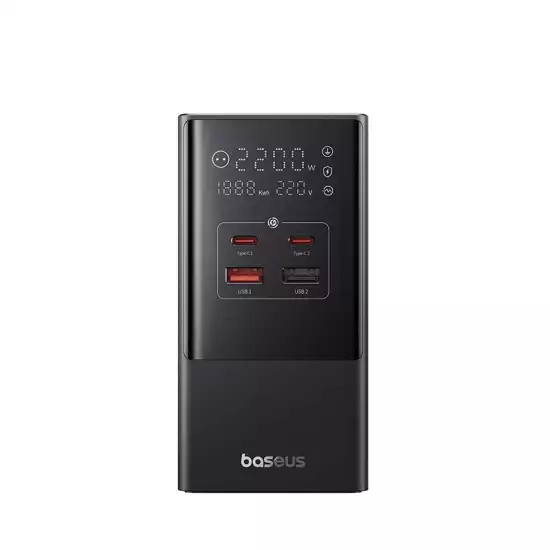 Baseus PowerCombo AC-DC 3AC+2U+2C 35W Tower Digital PowerStrip Baseus PowerCombo AC-DC 3AC+2U+2C 35W Tower Digital PowerStrip