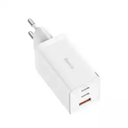 Baseus GaN5 Pro Fast Charger 2C+U 65W EU (White)