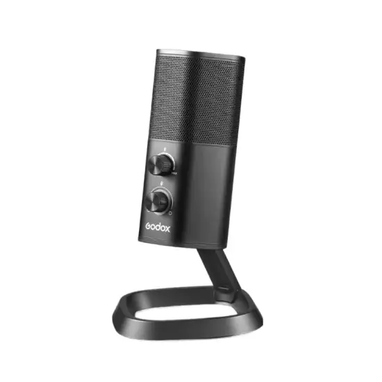 Godox UMic22 USB Condenser Microphone | 2.4GHz (100M) Dual-pattern Microphone Compatible Computer, Camera, Smartphone for streaming, podcasting, group interviews, conferencing, voiceover