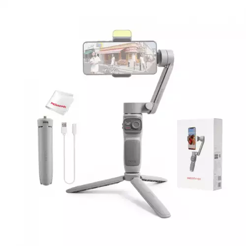 Zhiyun Smooth Q3 3-Axis Gimbal Stabilizer for Smartphone Foldable Phone Gimbal with PERGEAR Cleaning Cloth