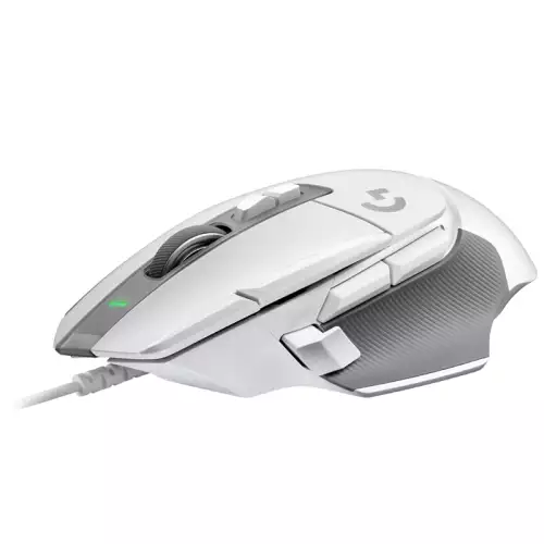 Logitech G G502 X Wired Gaming Mouse - LIGHTFORCE hybrid optical-mechanical primary switches, HERO 25K gaming sensor, compatible with PC - macOS/Windows - White