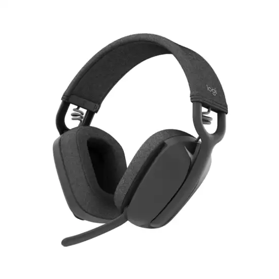 Logitech Zone Vibe 100 Lightweight Wireless Over-Ear Headphones with Noise-Cancelling Microphone, Advanced Multipoint Bluetooth Headset, Works with Teams, Google Meet, Zoom, Mac/PC - Graphite Logitech Zone Vibe 100 Lightweight Wireless Over-Ear Headphones with Noise-Cancelling Microphone, Advanced Multipoint Bluetooth Headset, Works with Teams, Google Meet, Zoom, Mac/PC - Graphite
