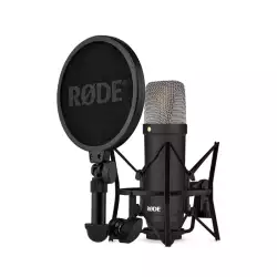 RoDE NT1 Signature Series Large-diaphragm Condenser Microphone with Shock Mount, Pop Filter and XLR Cable for Music Production, Vocal Recording, Streaming and Podcasting RoDE NT1 Signature Series Large-diaphragm Condenser Microphone with Shock Mount, Pop Filter and XLR Cable for Music Production, Vocal Recording, Streaming and Podcasting