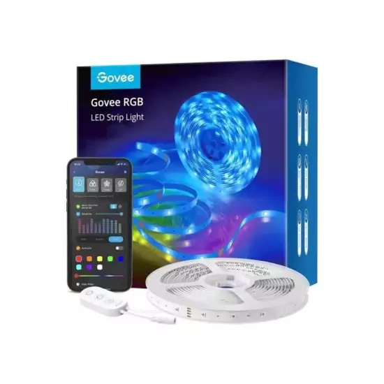 Govee RGB LED Strip Light (16.4ft/ 2x5m) Model (H6110) Govee RGB LED Strip Light (16.4ft/ 2x5m) Model (H6110)
